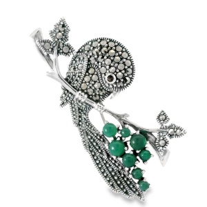 Brosa Argint cu Marcasite Corinne Green