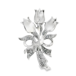Brosa Argint cu Marcasite Elle - Img 3