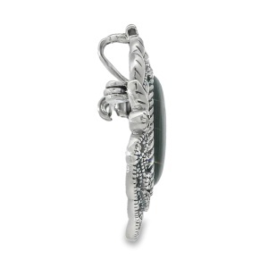 Brosa-Pandantiv Argint cu Marcasite si Sidef Abalone Lamai - Img 2