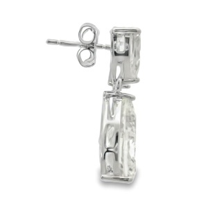 Cercei Argint cu sistem de inchidere cu surub Cubic Zirconia Arzhela - Img 2