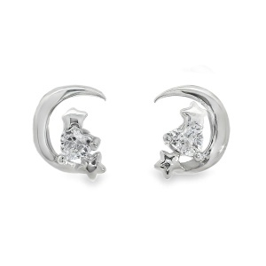 Cercei din Argint cu surub Cubic Zirconia Yasmine