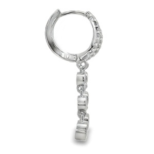 Cercei lungi Argint Cubic Zirconia Sara - Img 2