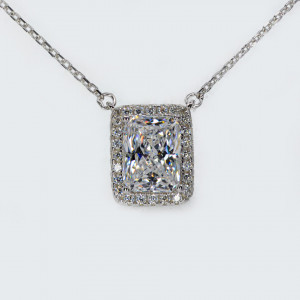 Colier Argint Zirconia Melanie Alb Cald - Img 2