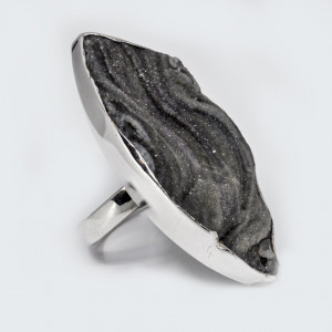 Inel Argint Agata Druzy Desertica Anesha - Img 2