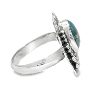 Inel Argint Blue Copper Turquoise Bavalosini - Img 2