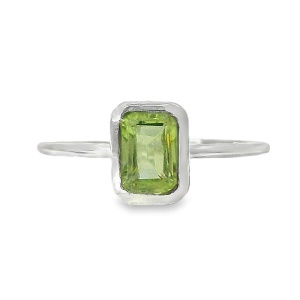 Inel Argint Peridot Sasi