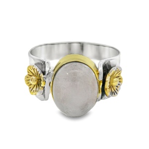 Inel Argint Quartz Roz Kamini