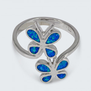 Inel Opal Small Butterflies