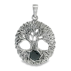 Pandantiv Argint Copacul Vietii Cubic Zirconia Zeyah