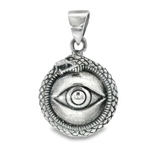 Pandantiv Argint Unisex Ouroboros Eye