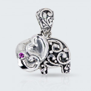 Pandantiv Indian Elephant Purple