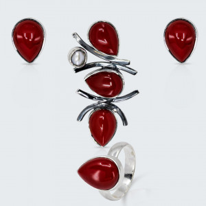 Set Argint Siliguri Coral