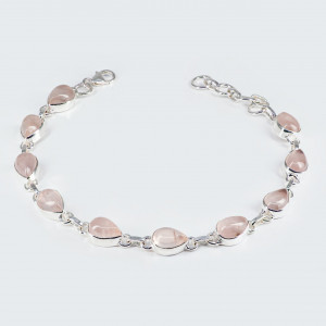 Bratara Argint Quartz Roz Punya