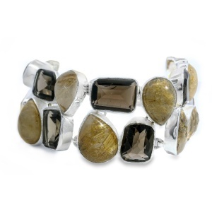 Bratara Argint Quartz Rutilat Vihana