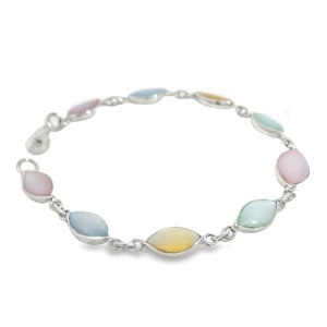 Bratara Argint Sidef Multicolor Khanitha - Img 2