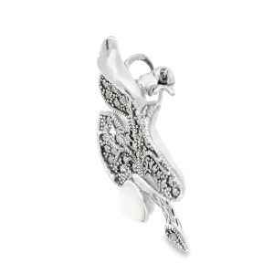 Brosa Argint cu Marcasite Julia - Img 2