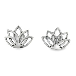 Cercei Argint cu surub Lotus