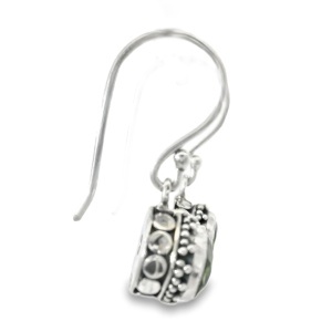 Cercei Argint realizati manual cu tortita Peridot Lubna - Img 2