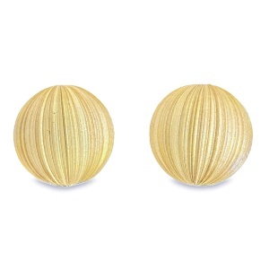 Cercei Argint suflat Aur 585 cu surub Camille
