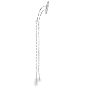 Cercei lungi din Argint Cubic Zirconia Laure - Img 2