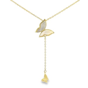 Colier Argint suflat Aur 585 Zirconia Harriet