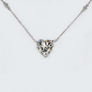 Colier Argint Zirconia Audrey Alb Cald