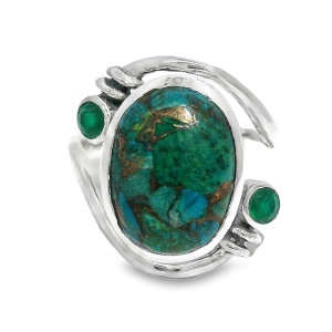 Inel Argint Chrysocolla Riddhi