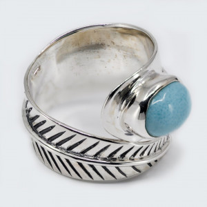 Inel Argint Larimar Hridyaa - Img 2
