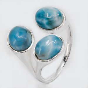 Inel Argint Larimar Monasri