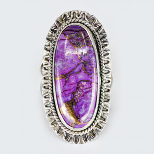 Inel Argint Purple Copper Turquoise Evyavan