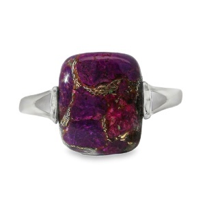 Inel Argint Purple Copper Turquoise Yotin