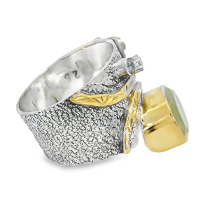 Inel Argint Quartz Lime Chicalim - Img 2