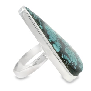 Inel Argint Turquoise Blue Moon Ranjeeta - Img 2