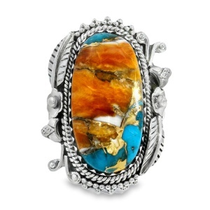Inel Argint Turquoise Oyster Chitrali