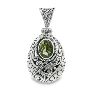 Pandantiv Argint realizat manual Peridot Hiraya