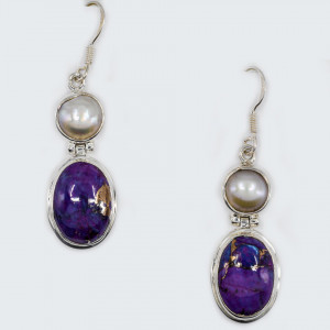 Set Argint Purple Copper Turquoise Perla Iyla - Img 2