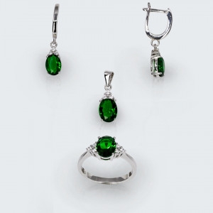 Set emerald drops