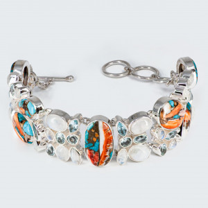Bratara Argint Turquoise Oyster Ashini