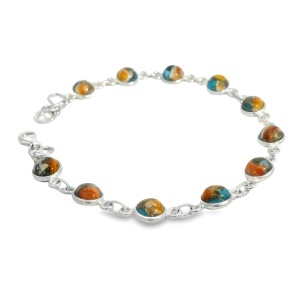 Bratara Argint Turquoise Oyster Jasleen - Img 2