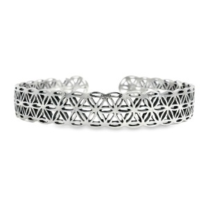 Bratara Fixa Argint Flower of Life