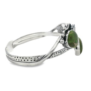 Bratara Fixa Argint Green Copper Turquoise Aghnya - Img 2