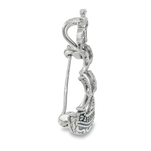 Brosa-Pandantiv Argint Corabie cu Marcasite Mee - Img 3