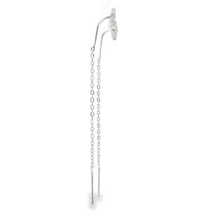 Cercei lungi din Argint Cubic Zirconia Manon - Img 2