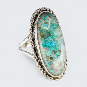 Inel Argint Chrysocolla Iniyan - Img 2