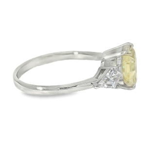 Inel Argint Cubic Zirconia Galben-Sampanie Ciandra - Img 2