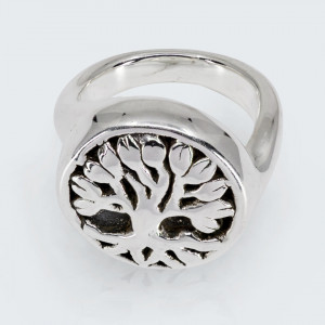 Inel argint gol Tree of life
