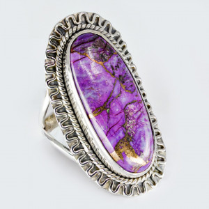 Inel Argint Purple Copper Turquoise Evyavan - Img 2