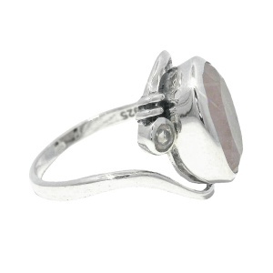 Inel Argint Quartz Roz Darjeeling - Img 2