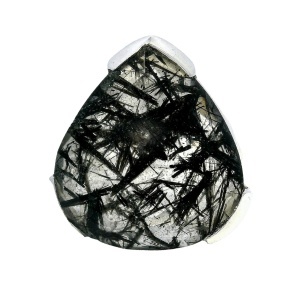 Inel Argint Quartz Rutilat Negru Durgapur