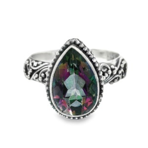 Inel Argint realizat manual Topaz Mystic Malikah